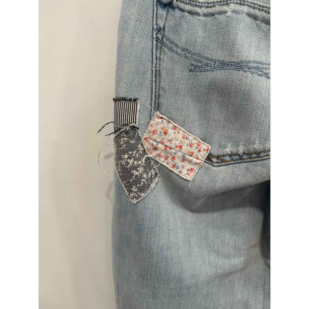 Gap Real Straight Light Wash Patchwork Vintage Lo… - image 6